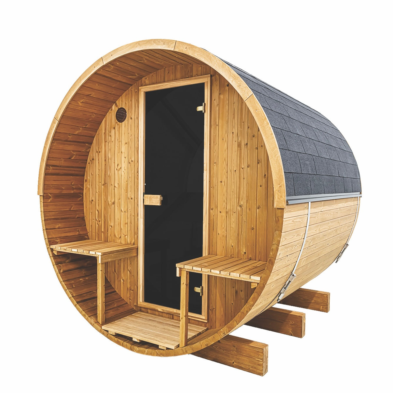 Barrel Sauna 210: Compact Luxury for Your Outdoor Oasis