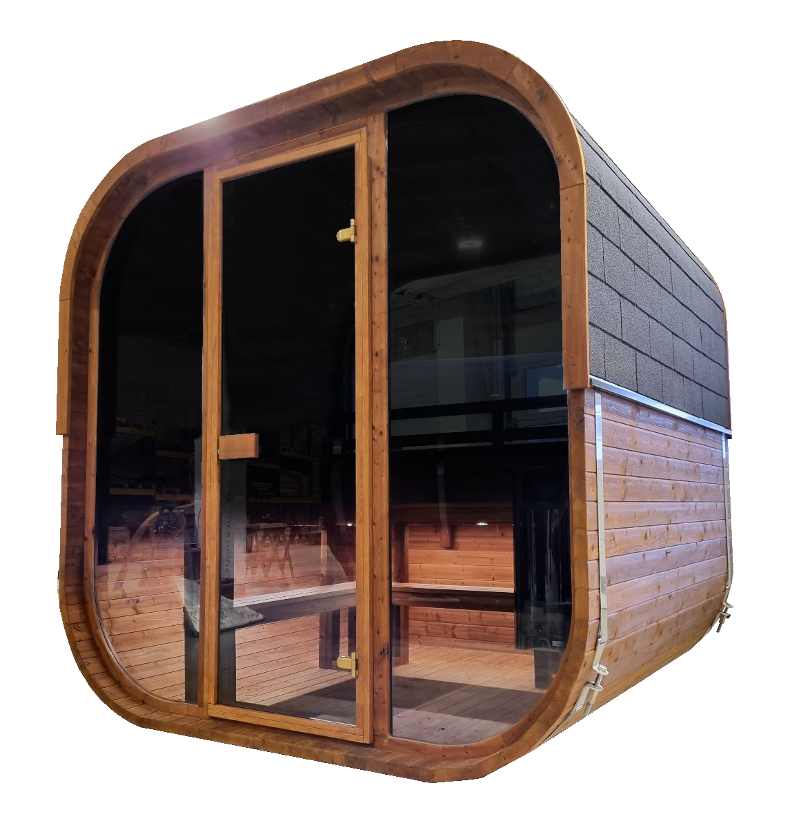 Outdoor Sauna  Cube 250 | Spacious and Stylish Wellness Retreat