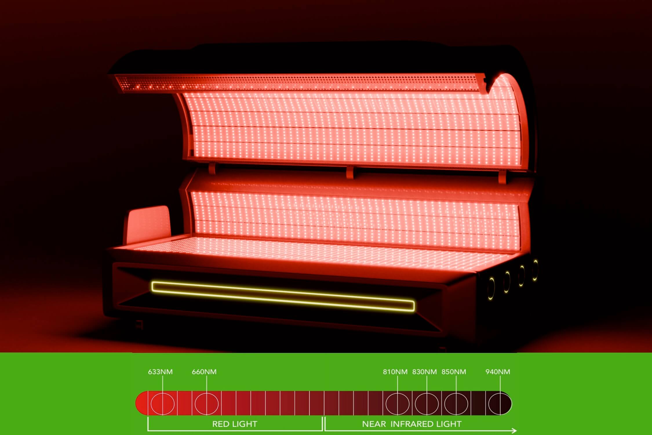 PhotoTech 4k - 633nm red light therapy bed